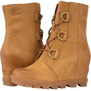Sorel Women's Joan of Arctic Wedge II Boots Camel Brown